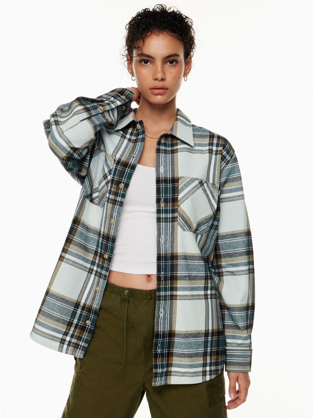 Oversized Heavyweight TNA Plaid Shirt